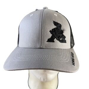 Howies Hockey SnapBack Trucker Hat Cap Gray Black Mesh Embroidered Goalie NWT